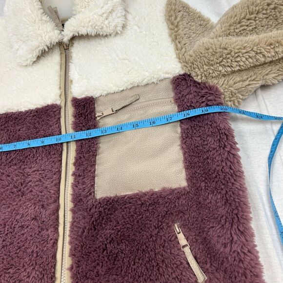 Tribal brand Front zip color block Sherpa jacket/sweatshirt - Picture 11 of 12